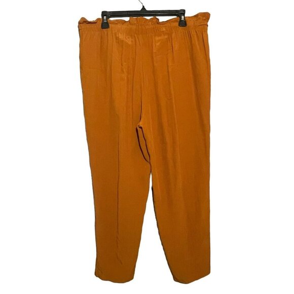Eileen Fisher Women Pants Slacks Trousers Size L Fall Pumpkin Elastic Workwear - Picture 2 of 10
